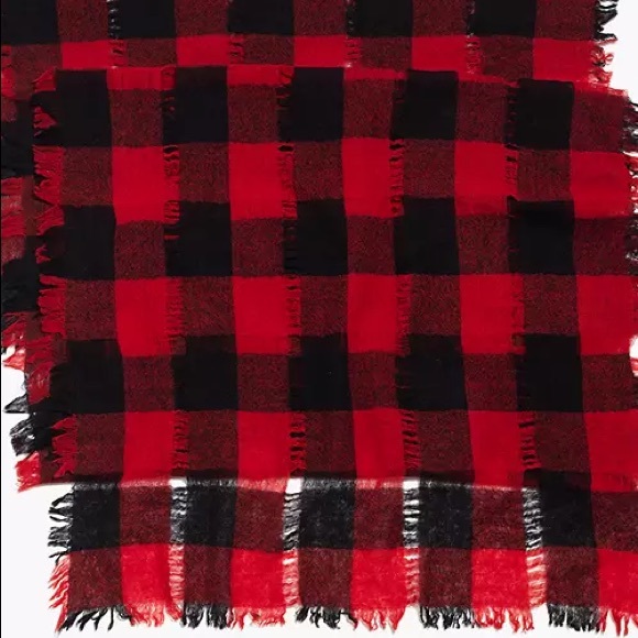 Madewell Openweave Scarf in Buffalo Check - Picture 3 of 4